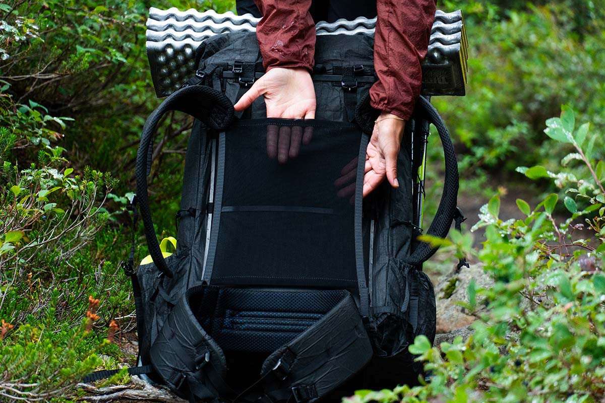 Ventilated discount back backpack